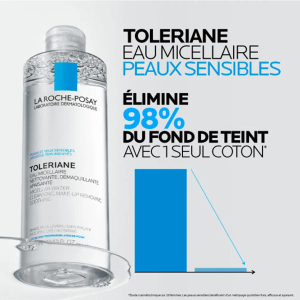 La Roche-Posay Tolériane, bottle with study results in French