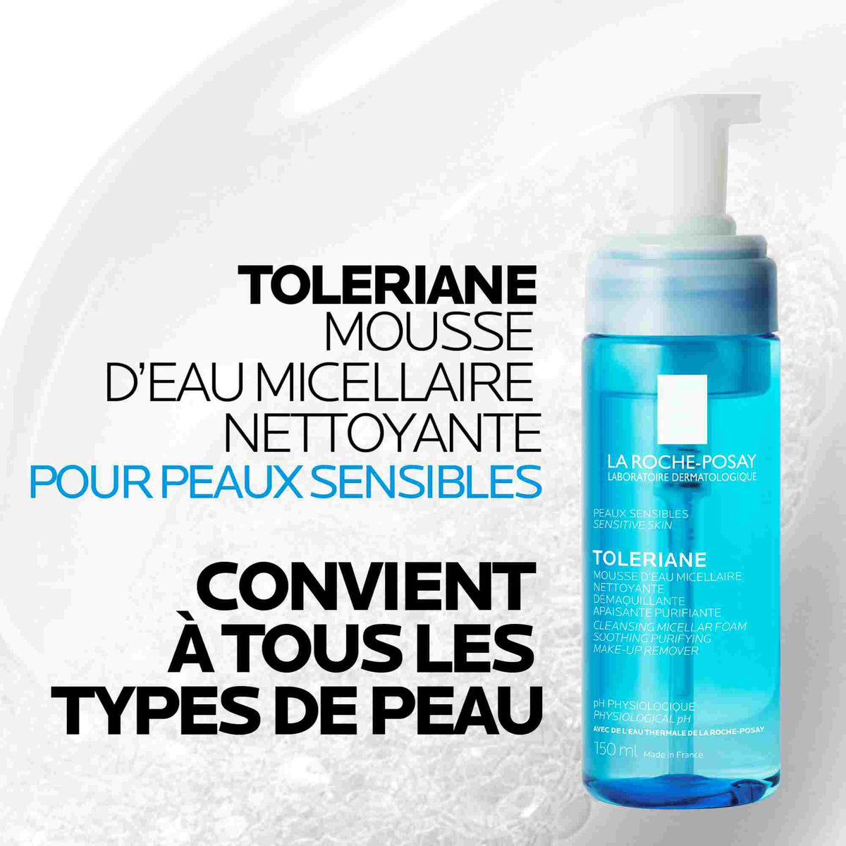 La Roche-Posay TOLERIANE Cleansing Micellar Water Foam, vue 3