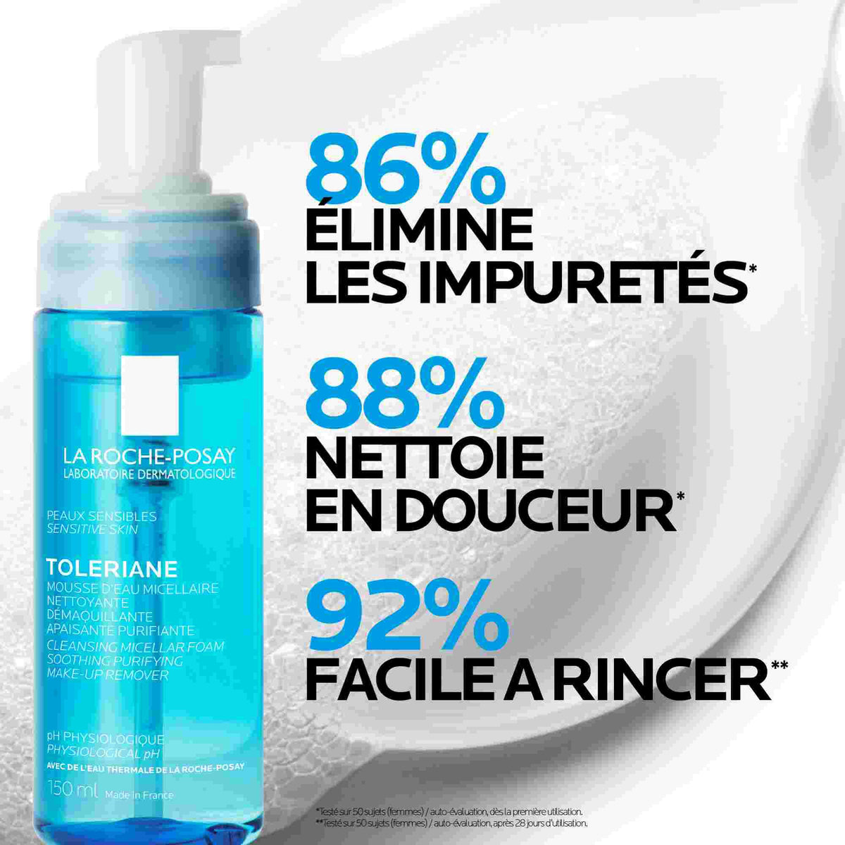 La Roche-Posay TOLERIANE Cleansing Micellar Water Foam, vue 4