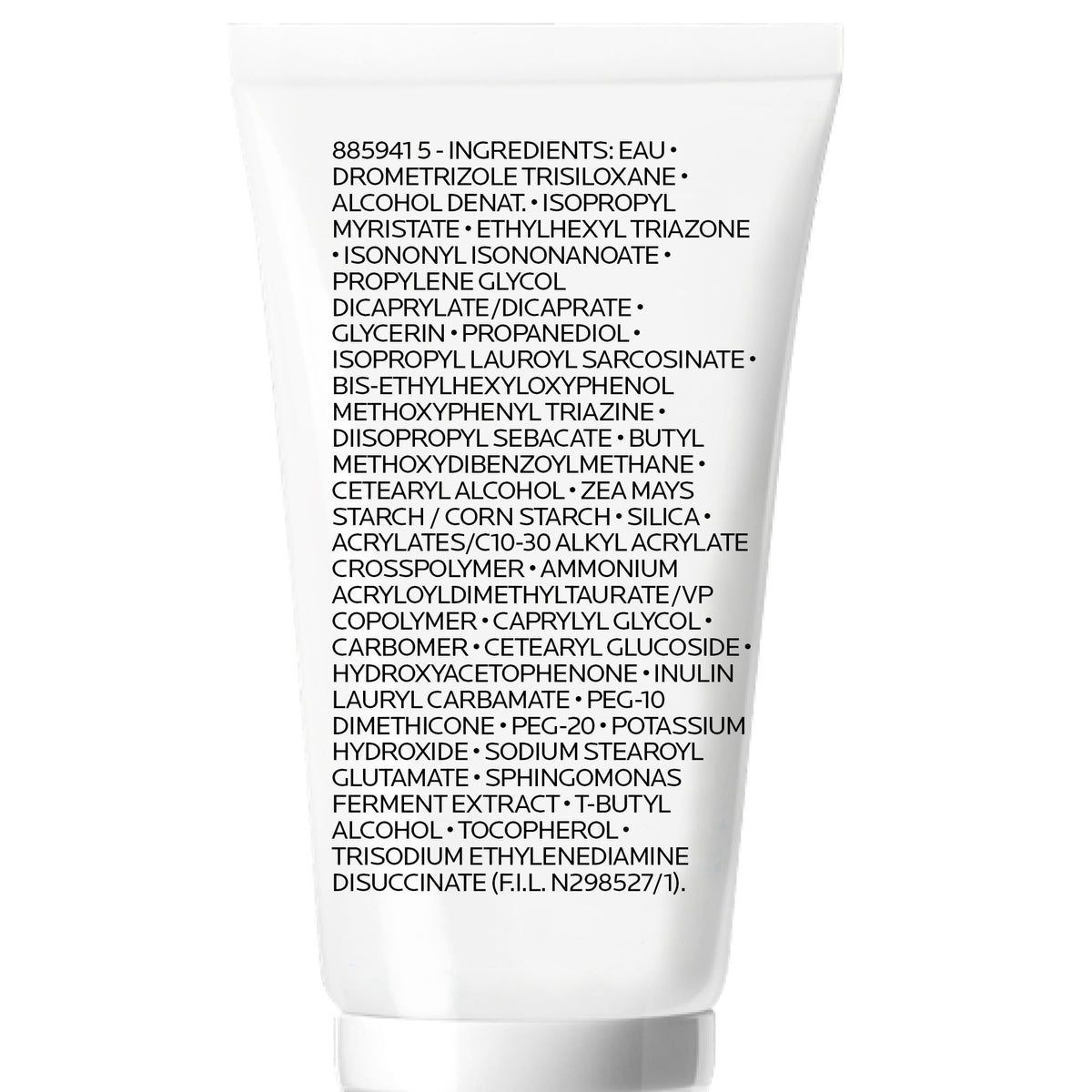 La Roche-Posay Toleriane Rosaliac AR, back label with ingredient list