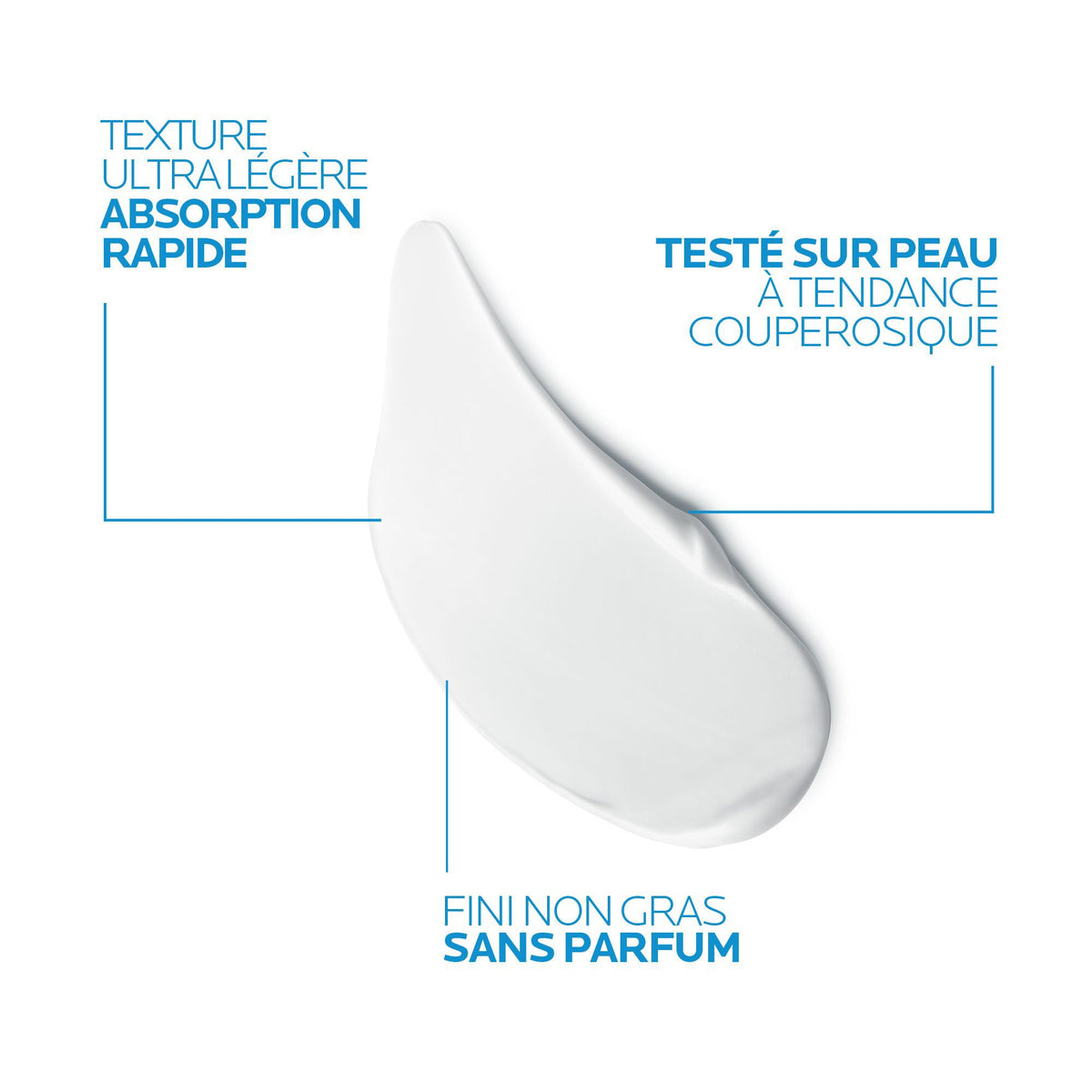 La Roche-Posay Toleriane Rosaliac AR, cream texture swatch