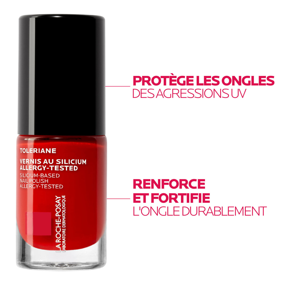 La Roche-Posay Toleriane Silicium Nail Polish 24 Rouge Parfait, vue 4
