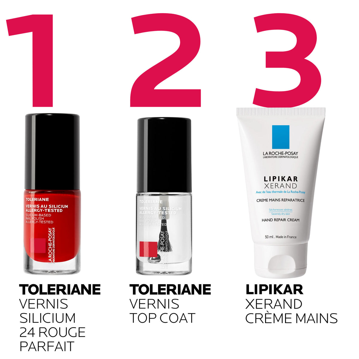 La Roche-Posay Toleriane Silicium Nail Polish 24 Rouge Parfait, vue 5