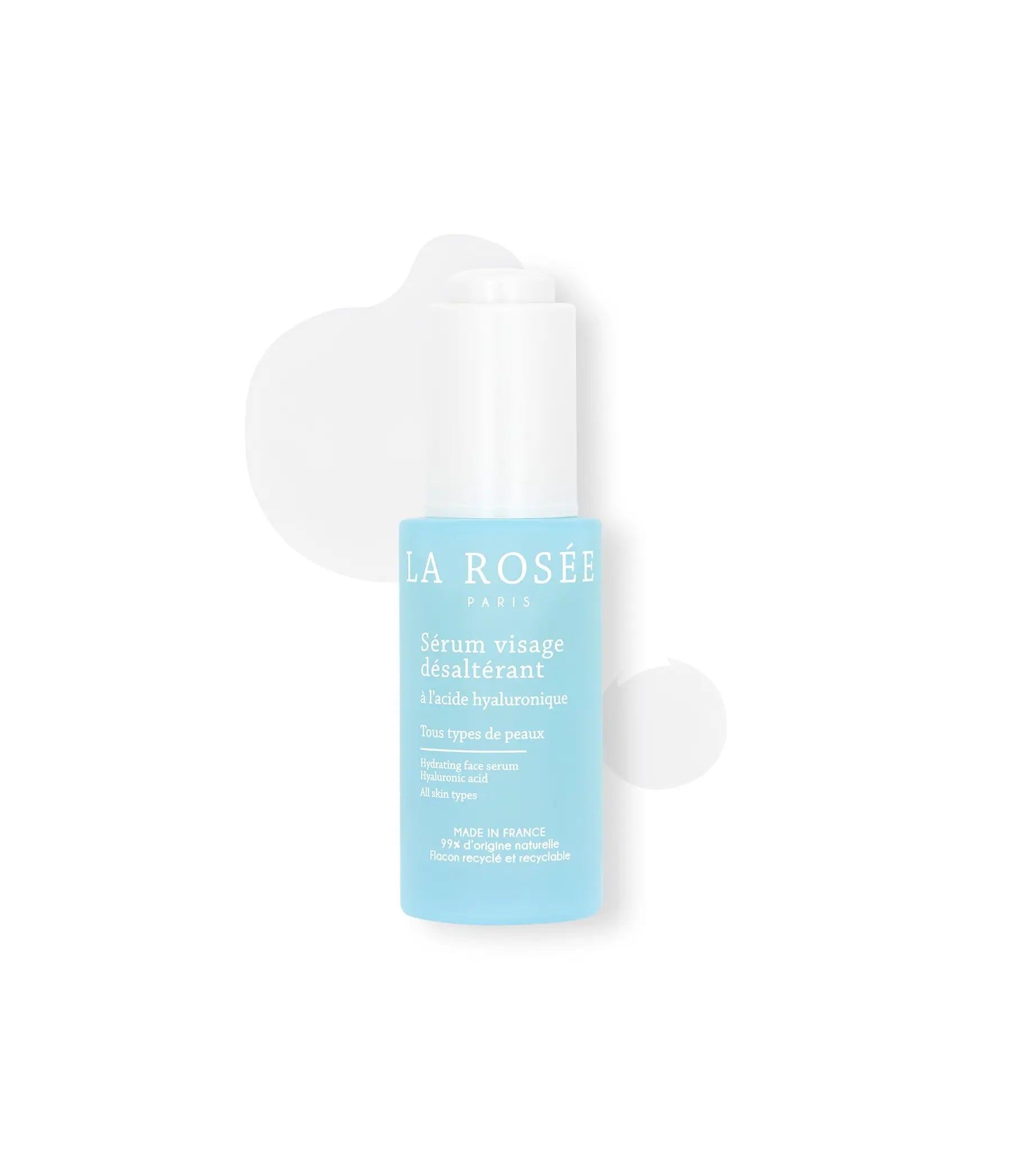 La Rosée Hydrating Face Serum with rose extract and hyaluronic acid, fragrance-free formula, view 1