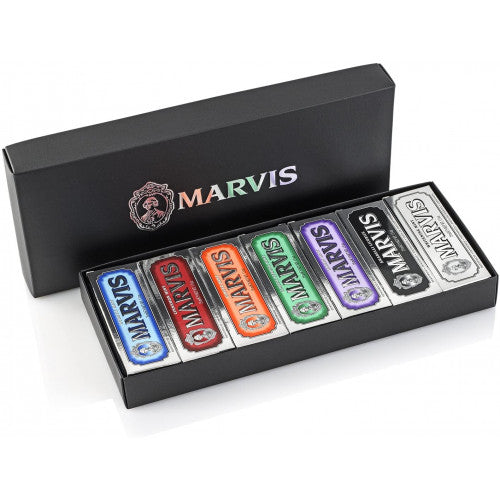 Marvis Coffret Dentifrice Luxe set of 7 Italian toothpastes 25ml, view 1