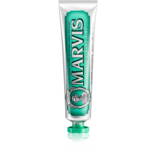 Marvis Artisanal Italian Toothpaste with Fluoride vintage tube from Florence, ingredient panel