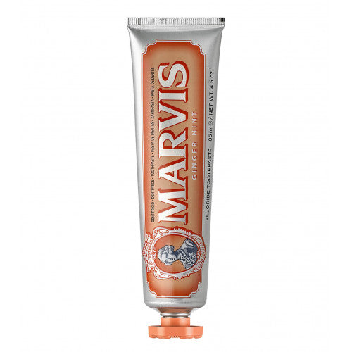 Marvis Artisanal Italian Toothpaste with Fluoride vintage tube from Florence, product close-up