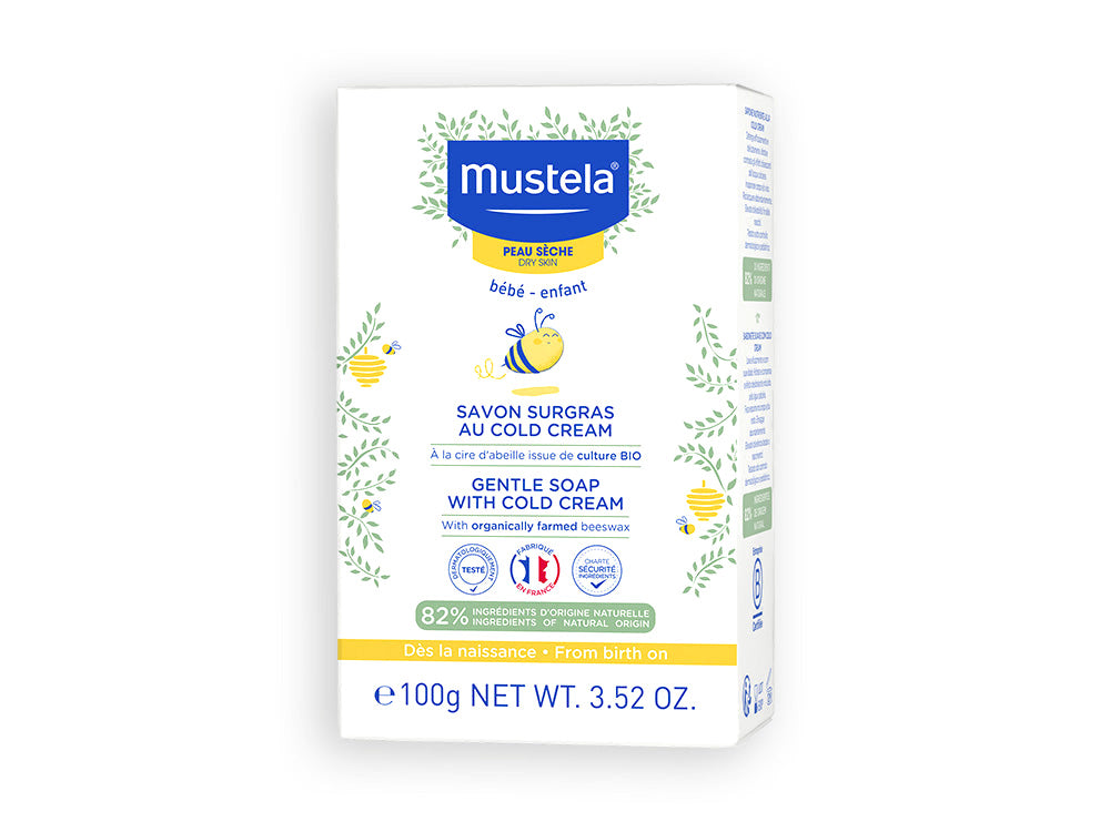 Mustela Cold Cream Soap with Organic Beeswax
