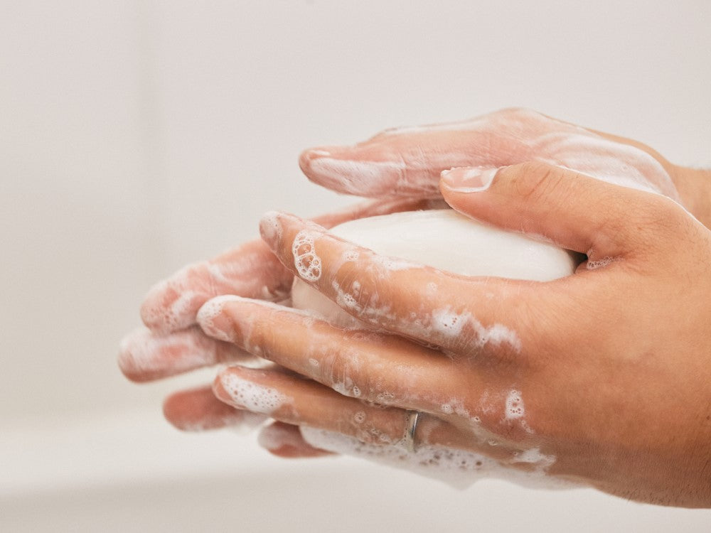 Mustela Cold Cream, applied to the hands