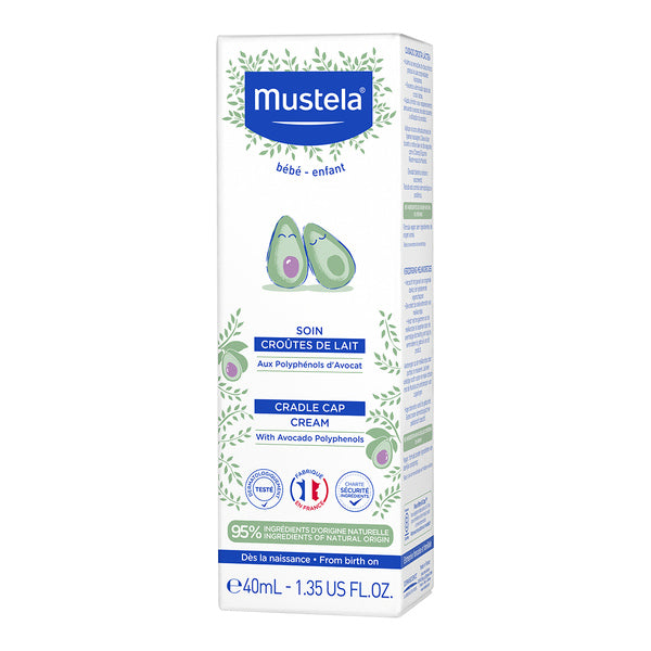 Mustela Cradle Cap Cream for Babies 40ml, front of the box