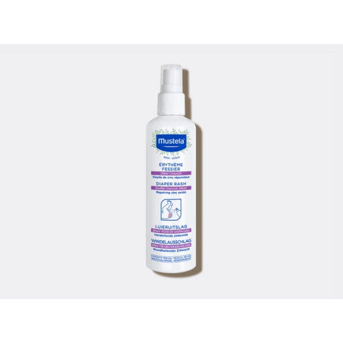 Mustela Diaper Rash Spray 75ml zinc oxide barrier formula for babies, view 1
