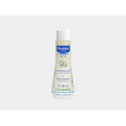 Mustela Gentle Organic Avocado Baby Shampoo 200ml bottle, view 1