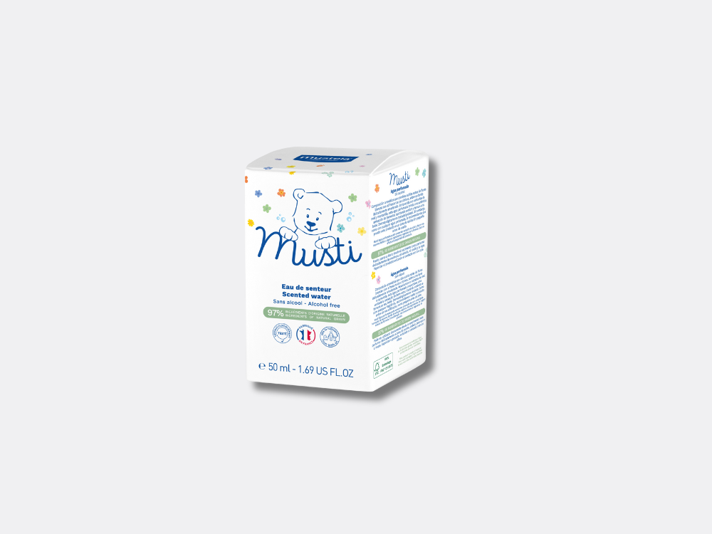 Mustela Musti 50ml, front of the box
