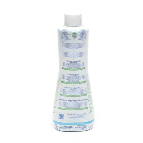Mustela Foaming Bath, back of the bottle