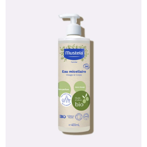 Mustela Organic Fragrance-Free Micellar Water 400ml, view 1