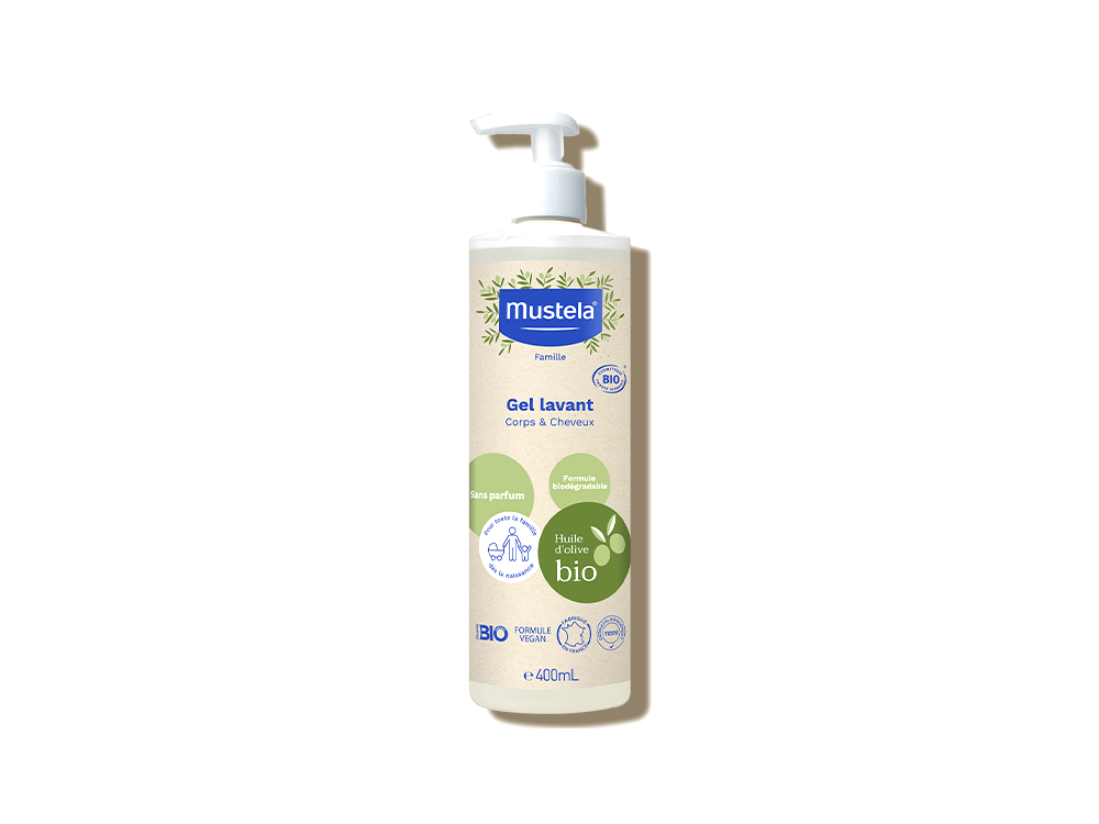 Mustela Organic Fragrance-Free Baby Body and Hair Wash