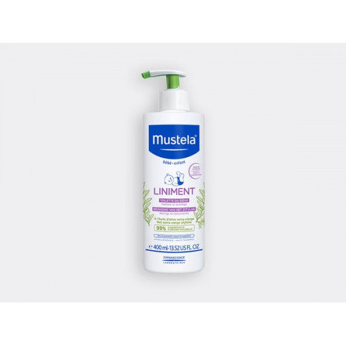 Mustela Liniment Baby Diaper Cleanser bottle, authentic French pharmacy no-rinse formula, view 1