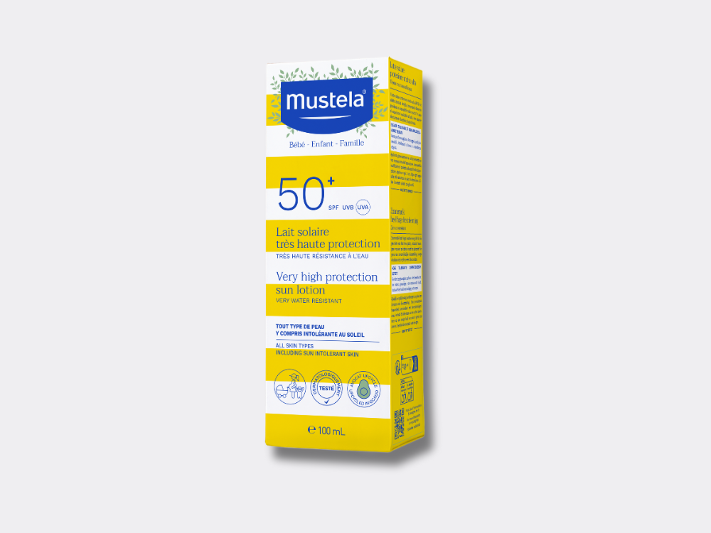 Mustela Lait Solaire 100ml, front of the box