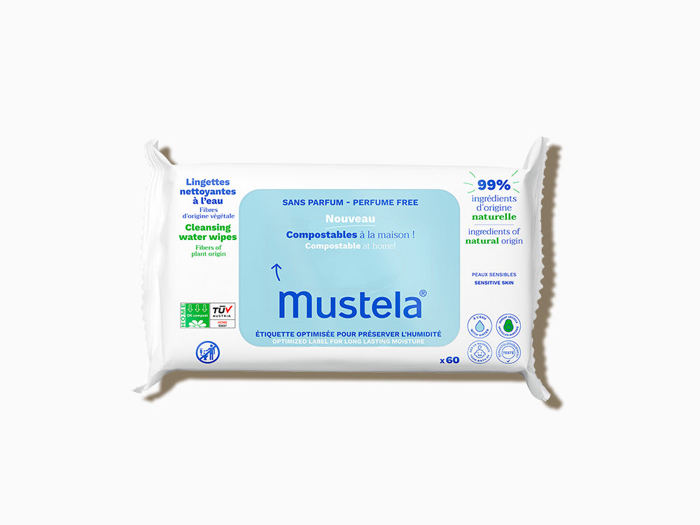 Mustela Water Cleansing Wipes for Baby