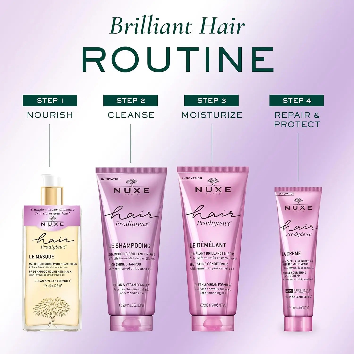 NUXE Hair Prodigieux High Shine Conditioner, Parisian botanical formula for brilliant shine and frizz-free hair (2)