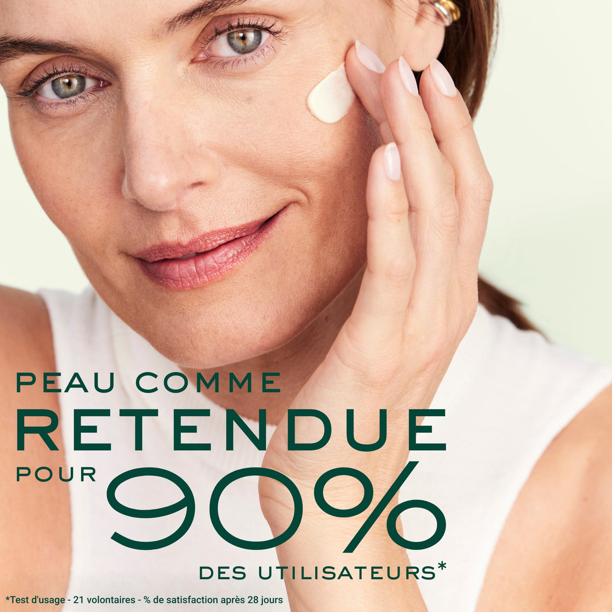 NUXE NUXURIANCE ULTRA, applied to the face, study results in French