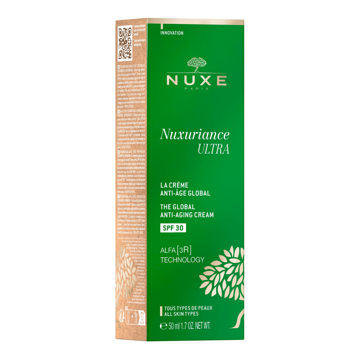NUXE Nuxuriance Ultra 50ml, three-quarter view of the box