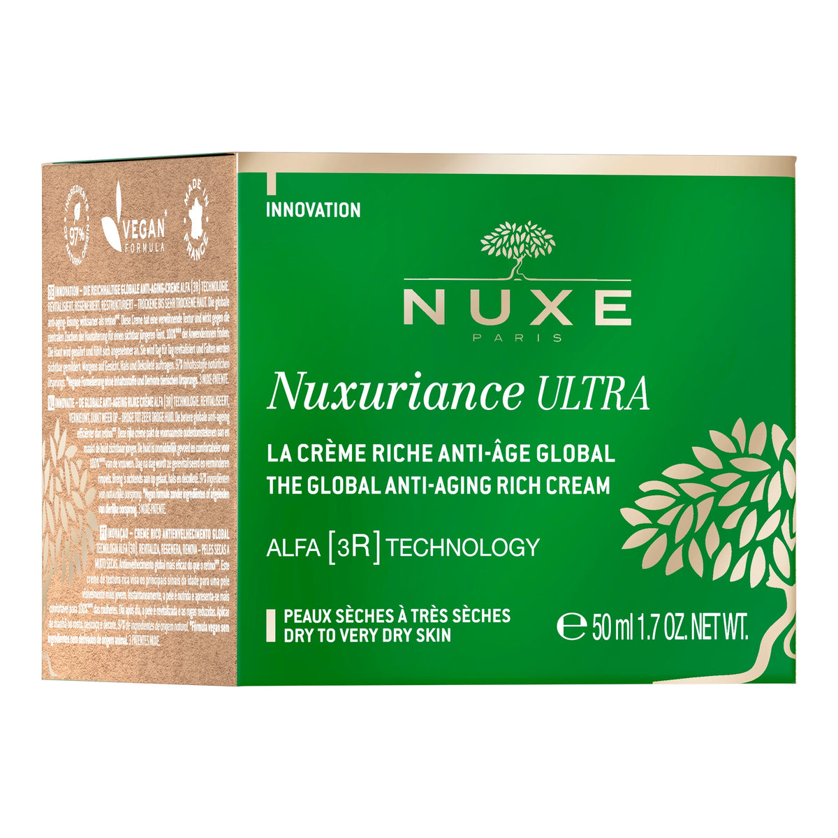 NUXE Nuxuriance Ultra 50ml, three-quarter view of the box