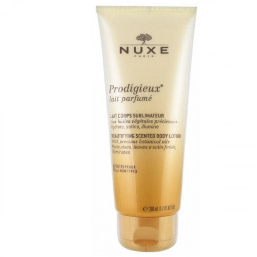 NUXE Prodigieux Perfumed Body Milk 200ml tube with iridescent plant-oil formula, view 1