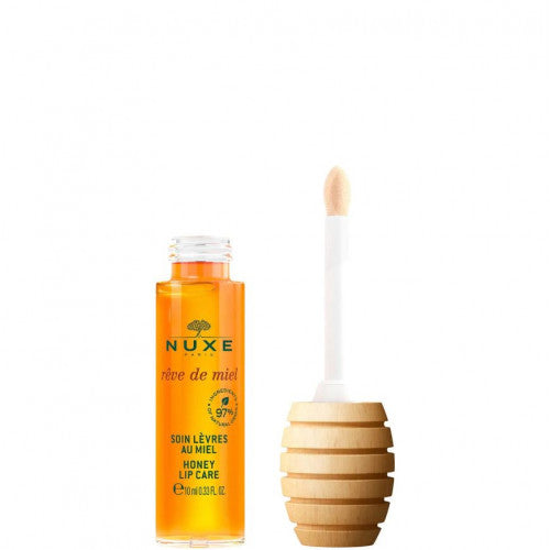 NUXE Honey Lip Care balm pot with honey and botanical extracts, packaging detail