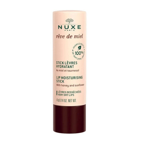NUXE Rêve de Miel Moisturizing Lip Stick 4g with honey and sunflower for dry lips, view 1