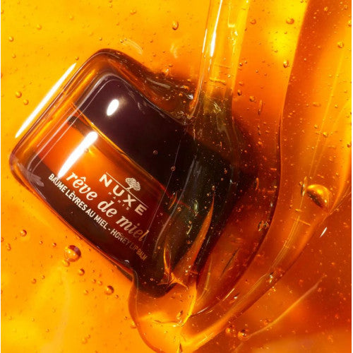 NUXE Rêve de Miel Nourishing Honey Lip Balm 15g jar, packaging detail