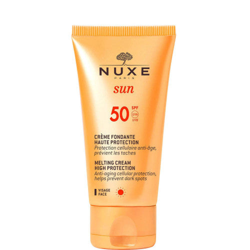 NUXE SUN Melting Face Cream SPF 50 50ml tube from Paris Pharmacy, alternate angle