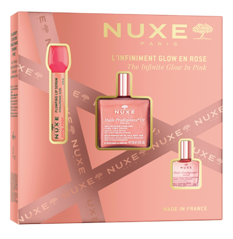 NUXE L'Infiniment Glow en Rose, front of the box, close-up