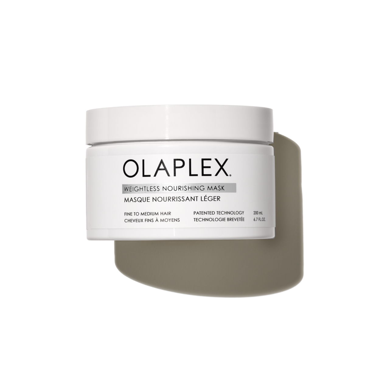 Olaplex Weightless Nourishing Mask 200ml, front of the jar
