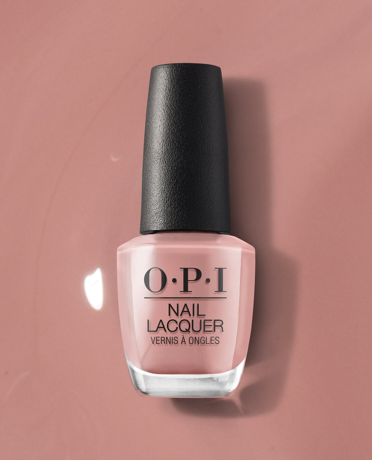 OPI Nail Lacquer Barefoot in Barcelona Nail Polish 15ml, front of the glass bottle
