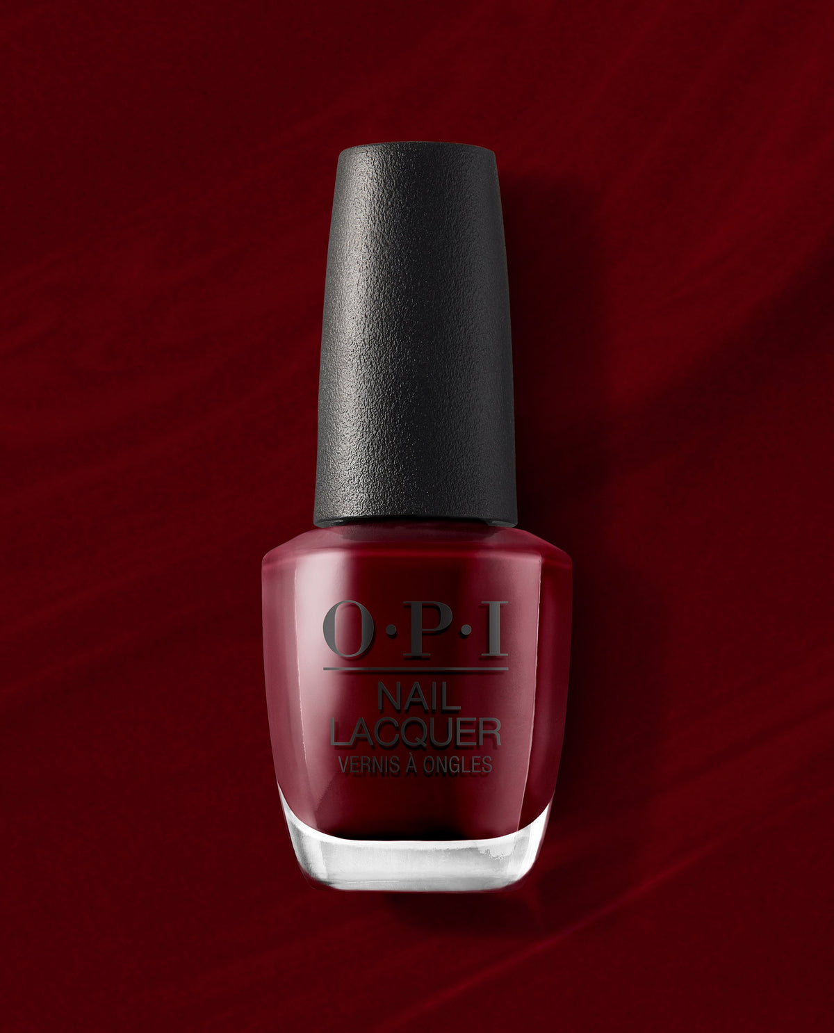 OPI Nail Lacquer Got the Blues for Red Nail Polish 15ml, front of the glass bottle