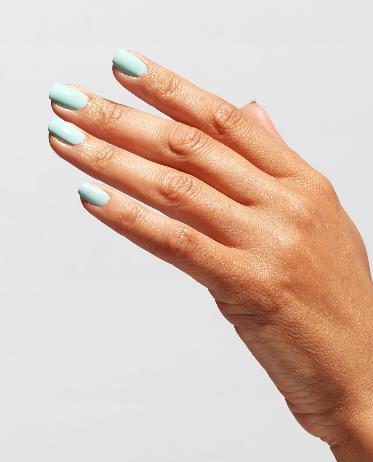 OPI Top Coat, applied to the hands