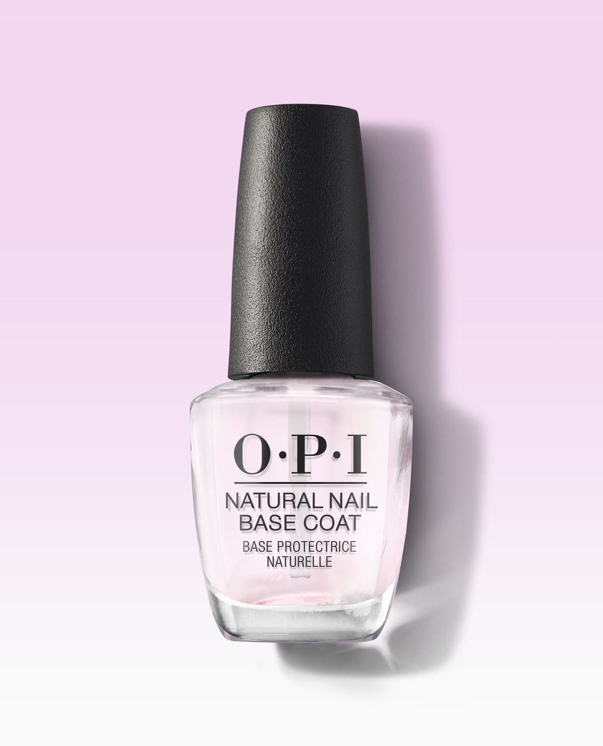 OPI Natural Nail Base Coat for Nail Polish 15ml, front of the glass bottle