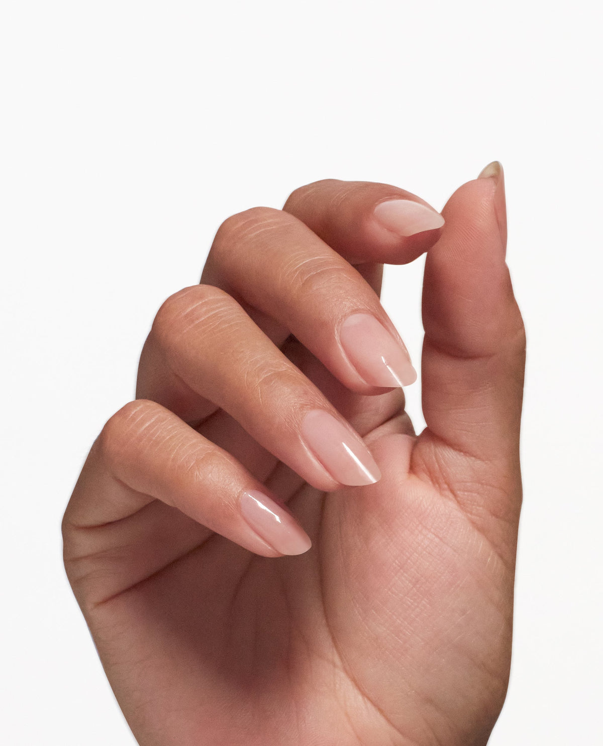 OPI Nail Envy, applied to the hands