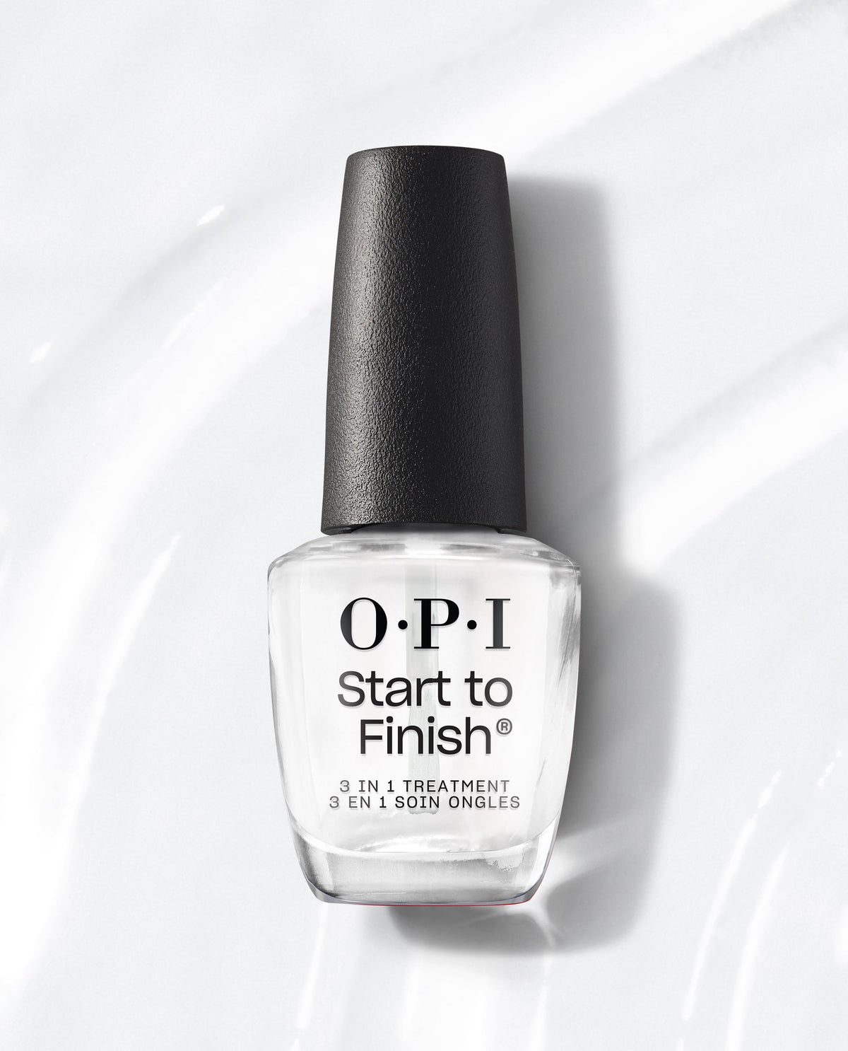 OPI Start to Finish 3-in-1 Treatment 15ml, front of the glass bottle