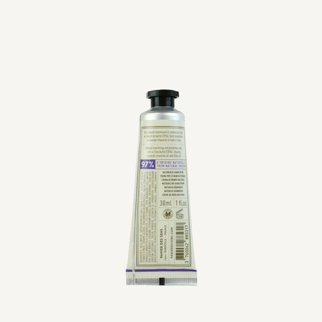 Panier des Sens Relaxing Lavender 30ml, back of the tube