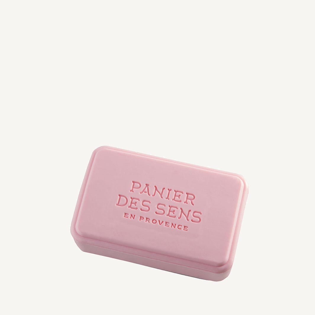 Panier des Sens Rose Nectar, embossed pink bar on a light background