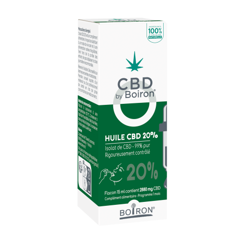 Boiron Pure CBD Oil 20% French pharmacy-grade botanical oil, view 1