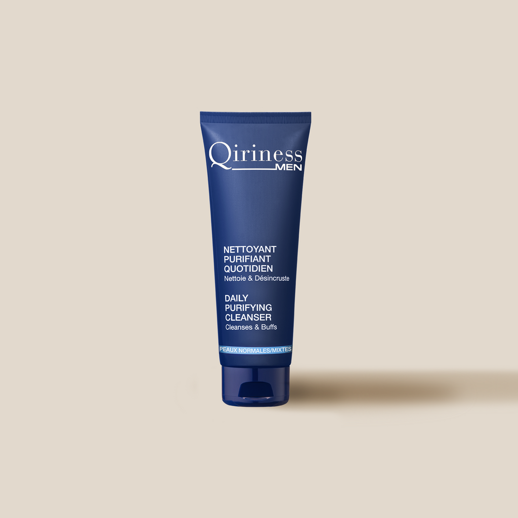 Qiriness Men Daily Purifying Cleanser 125ml, front of the tube