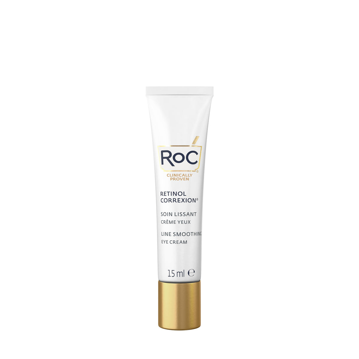 RoC Retinol Correxion Line Smoothing Eye Cream 15ml, front of the tube
