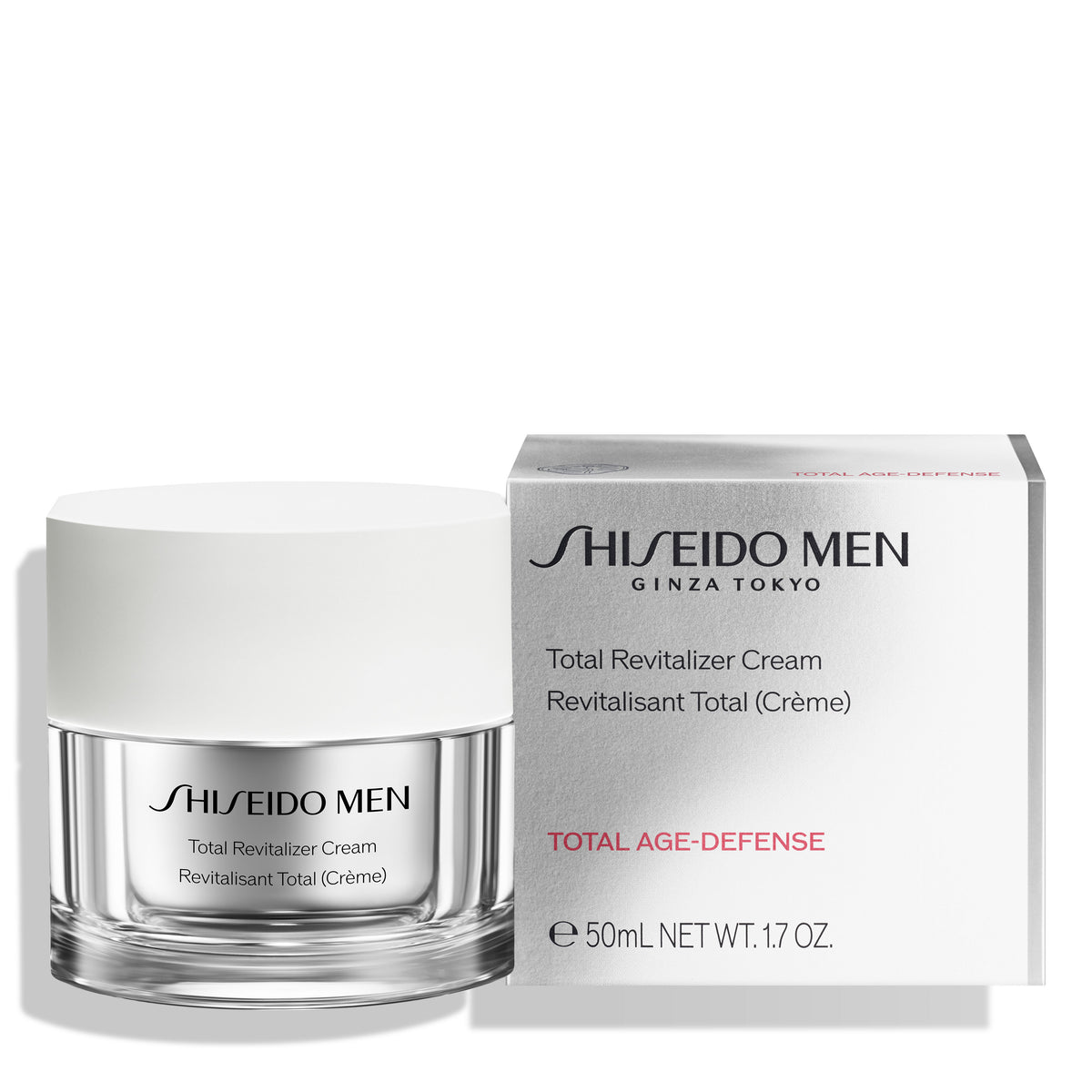 Shiseido Men Total Revitalizer 50ml, box and jar