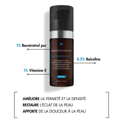 SkinCeuticals Resveratrol BE Night Serum 30ml, packaging detail