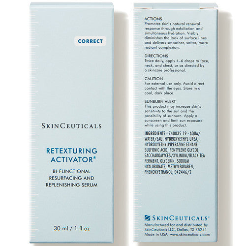 SkinCeuticals Retexturing Activator Serum 30ml, packaging detail