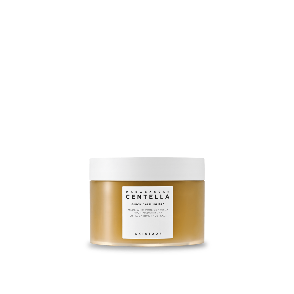 SKIN1004 Madagascar Centella Quick Calming Pad 130ml, front of the jar