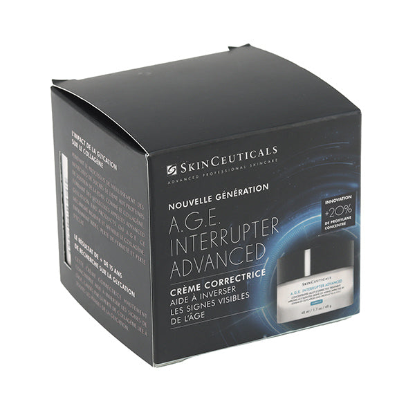 SkinCeuticals A.G.E. Interrupter Advanced, black box in the new packaging